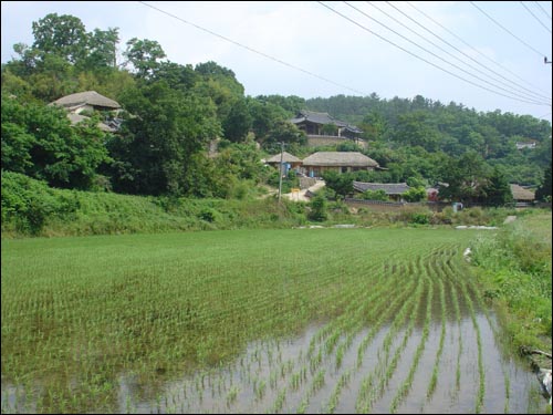 경주 양동 민속마을. 